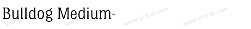 Bulldog Medium字体转换